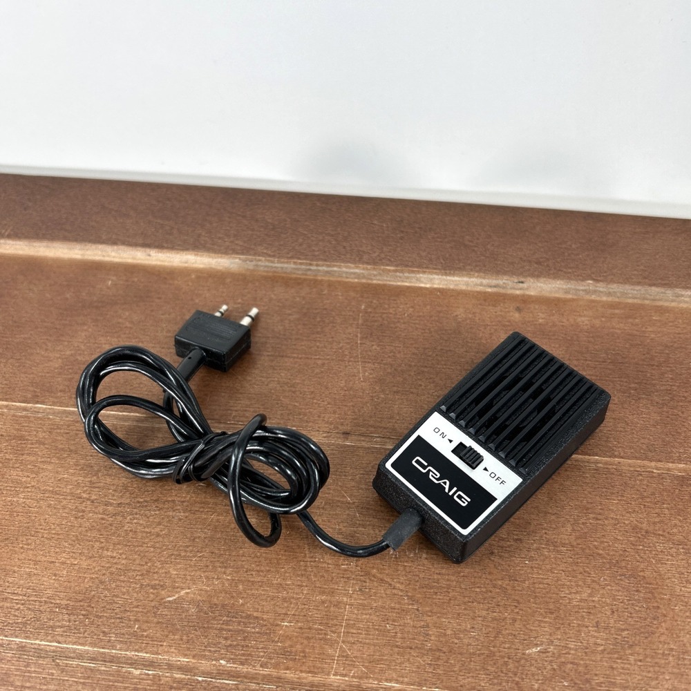 Vintage Craig Microphone Switch Push to Talk Control On/Off for Tape Recorder‎